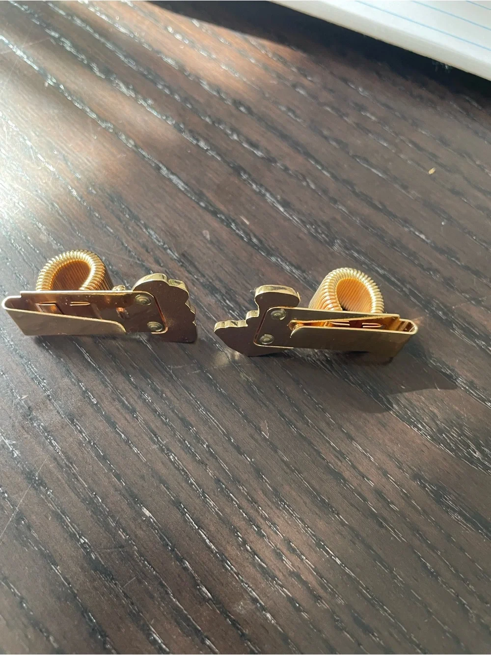 Gold book pen Clip with Orange Butterfly and Purple Mushroom 🍄